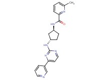 6-methyl-N-((1S*,3S*)-3-{[4-(3-pyridinyl)-2-pyrimidinyl]amino}cyclopentyl)-2-pyridinecarboxamide