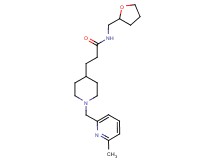 3-{1-[(6-methyl-2-pyridinyl)methyl]-4-piperidinyl}-N-(tetrahydro-2-furanylmethyl)propanamide