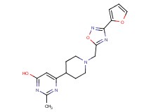 6-(1-{[3-(2-furyl)-1,2,4-oxadiazol-5-yl]methyl}piperidin-4-yl)-2-methylpyrimidin-4-ol