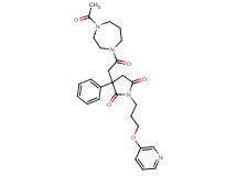 3-[2-(4-acetyl-1,4-diazepan-1-yl)-2-oxoethyl]-3-phenyl-1-[3-(3-pyridinyloxy)propyl]-2,5-pyrrolidinedione