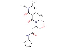 N-3-cyclopenten-1-yl-2-{4-[(1,4,6-trimethyl-2-oxo-1,2-dihydro-3-pyridinyl)carbonyl]-3-morpholinyl}acetamide