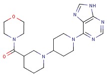 3-(morpholin-4-ylcarbonyl)-1'-(9H-purin-6-yl)-1,4'-bipiperidine