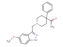 1-{1-[(5-methoxy-1H-indazol-3-yl)methyl]-4-phenyl-4-piperidinyl}ethanone