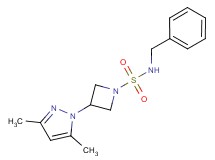 N-benzyl-3-(3,5-dimethyl-1H-pyrazol-1-yl)azetidine-1-sulfonamide