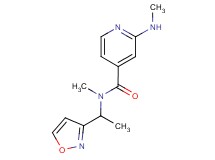 N-(1-isoxazol-3-ylethyl)-N-methyl-2-(methylamino)isonicotinamide