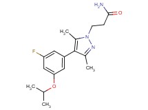 3-[4-(3-fluoro-5-isopropoxyphenyl)-3,5-dimethyl-1H-pyrazol-1-yl]propanamide