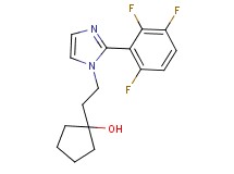 1-{2-[2-(2,3,6-trifluorophenyl)-1H-imidazol-1-yl]ethyl}cyclopentanol