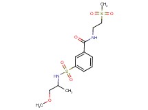 3-{[(2-methoxy-1-methylethyl)amino]sulfonyl}-N-[2-(methylsulfonyl)ethyl]benzamide