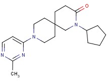 2-cyclopentyl-9-(2-methylpyrimidin-4-yl)-2,9-diazaspiro[5.5]undecan-3-one