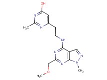 6-(2-{[6-(methoxymethyl)-1-methyl-1H-pyrazolo[3,4-d]pyrimidin-4-yl]amino}ethyl)-2-methyl-4-pyrimidinol