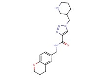 N-(3,4-dihydro-2H-chromen-6-ylmethyl)-1-(piperidin-3-ylmethyl)-1H-1,2,3-triazole-4-carboxamide