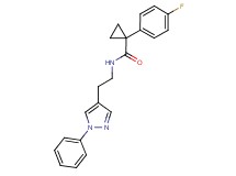 1-(4-fluorophenyl)-N-[2-(1-phenyl-1H-pyrazol-4-yl)ethyl]cyclopropanecarboxamide