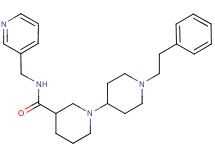 1'-(2-phenylethyl)-N-(pyridin-3-ylmethyl)-1,4'-bipiperidine-3-carboxamide