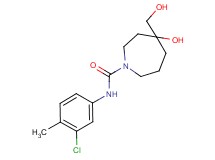 N-(3-chloro-4-methylphenyl)-4-hydroxy-4-(hydroxymethyl)-1-azepanecarboxamide