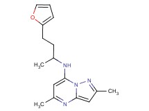N-[3-(2-furyl)-1-methylpropyl]-2,5-dimethylpyrazolo[1,5-a]pyrimidin-7-amine