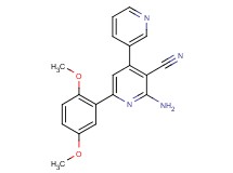 2'-amino-6'-(2,5-dimethoxyphenyl)-3,4'-bipyridine-3'-carbonitrile