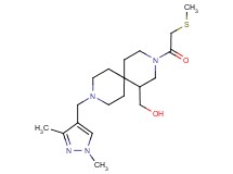 {9-[(1,3-dimethyl-1H-pyrazol-4-yl)methyl]-3-[(methylthio)acetyl]-3,9-diazaspiro[5.5]undec-1-yl}methanol