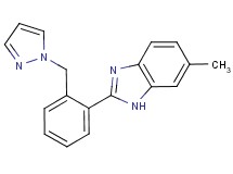 6-methyl-2-[2-(1H-pyrazol-1-ylmethyl)phenyl]-1H-benzimidazole