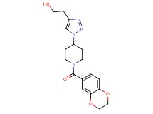 2-{1-[1-(2,3-dihydro-1,4-benzodioxin-6-ylcarbonyl)piperidin-4-yl]-1H-1,2,3-triazol-4-yl}ethanol
