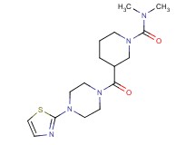 N,N-dimethyl-3-{[4-(1,3-thiazol-2-yl)-1-piperazinyl]carbonyl}-1-piperidinecarboxamide