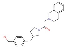 (4-{[1-(3,4-dihydroisoquinolin-2(1H)-ylacetyl)pyrrolidin-3-yl]methyl}phenyl)methanol