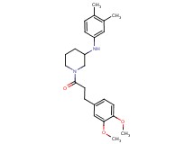 1-[3-(3,4-dimethoxyphenyl)propanoyl]-N-(3,4-dimethylphenyl)-3-piperidinamine
