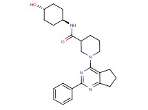 N-(trans-4-hydroxycyclohexyl)-1-(2-phenyl-6,7-dihydro-5H-cyclopenta[d]pyrimidin-4-yl)-3-piperidinecarboxamide