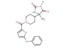 5-methyl-5-[1-(5-phenoxy-2-furoyl)-4-piperidinyl]-2,4-imidazolidinedione