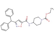 ethyl 4-({[3-(diphenylmethyl)-5-isoxazolyl]carbonyl}amino)-1-piperidinecarboxylate