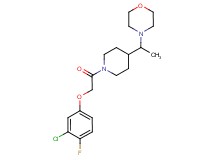 4-(1-{1-[(3-chloro-4-fluorophenoxy)acetyl]-4-piperidinyl}ethyl)morpholine