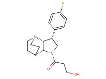 3-[(3R*,3aR*,7aR*)-3-(4-fluorophenyl)hexahydro-4,7-ethanopyrrolo[3,2-b]pyridin-1(2H)-yl]-3-oxopropan-1-ol