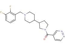 4-({3-[1-(2,3-difluorobenzyl)-4-piperidinyl]-1-pyrrolidinyl}carbonyl)pyridazine