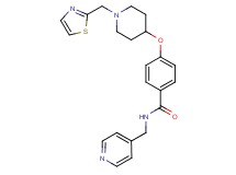 N-(4-pyridinylmethyl)-4-{[1-(1,3-thiazol-2-ylmethyl)-4-piperidinyl]oxy}benzamide