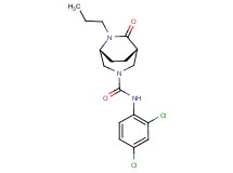 (1S*,5R*)-N-(2,4-dichlorophenyl)-7-oxo-6-propyl-3,6-diazabicyclo[3.2.2]nonane-3-carboxamide