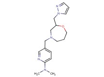 N,N-dimethyl-5-{[2-(1H-pyrazol-1-ylmethyl)-1,4-oxazepan-4-yl]methyl}pyridin-2-amine