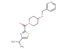 3-[({1-[(4-isopropyl-1,3-thiazol-2-yl)carbonyl]piperidin-4-yl}oxy)methyl]pyridine