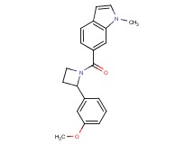 6-{[2-(3-methoxyphenyl)-1-azetidinyl]carbonyl}-1-methyl-1H-indole