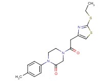 4-{[2-(ethylthio)-1,3-thiazol-4-yl]acetyl}-1-(4-methylphenyl)-2-piperazinone