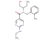 2-(ethylamino)-N-[1-(hydroxymethyl)propyl]-N-(2-methylbenzyl)pyrimidine-5-carboxamide