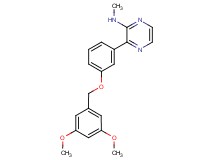 3-{3-[(3,5-dimethoxybenzyl)oxy]phenyl}-N-methylpyrazin-2-amine