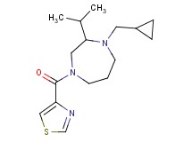 1-(cyclopropylmethyl)-2-isopropyl-4-(1,3-thiazol-4-ylcarbonyl)-1,4-diazepane