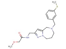 2-methoxy-N-({5-[3-(methylthio)benzyl]-5,6,7,8-tetrahydro-4H-pyrazolo[1,5-a][1,4]diazepin-2-yl}methyl)acetamide