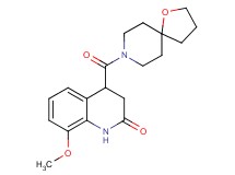 8-methoxy-4-(1-oxa-8-azaspiro[4.5]dec-8-ylcarbonyl)-3,4-dihydro-2(1H)-quinolinone