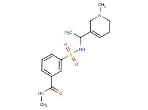 N-methyl-3-({[1-(1-methyl-1,2,5,6-tetrahydropyridin-3-yl)ethyl]amino}sulfonyl)benzamide