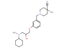 1-(3-{3-[cyclohexyl(methyl)amino]-2-hydroxypropoxy}benzyl)-4-methylpiperidine-4-carbonitrile