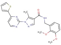 N-(2,3-dimethoxybenzyl)-5-methyl-1-[4-(2-thienyl)-2-pyrimidinyl]-1H-pyrazole-4-carboxamide