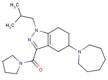 5-(1-azepanyl)-1-isobutyl-3-(1-pyrrolidinylcarbonyl)-4,5,6,7-tetrahydro-1H-indazole