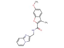 N-(imidazo[1,2-a]pyridin-2-ylmethyl)-6-methoxy-3-methyl-1-benzofuran-2-carboxamide