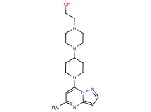 2-{4-[1-(5-methylpyrazolo[1,5-a]pyrimidin-7-yl)-4-piperidinyl]-1-piperazinyl}ethanol
