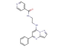 N-{2-[(5-phenylpyrazolo[1,5-a]pyrimidin-7-yl)amino]ethyl}isonicotinamide